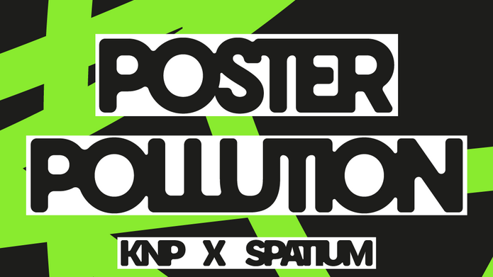 Poster pollution plakat Plakat wystawy